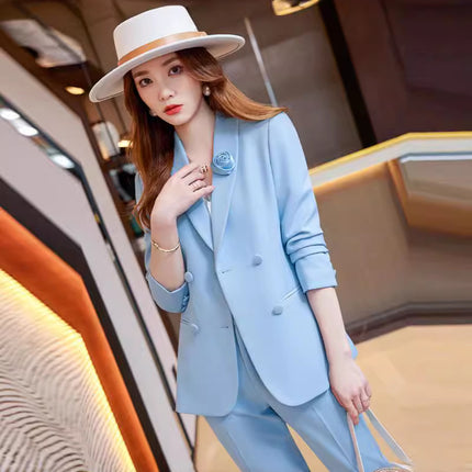 Cross-border spring business attire professional suit women's hotel front desk work clothes women's formal attire beautician work clothes