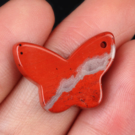Natural Crystal Agate Stone Butterfly Pendant DIY Natural Stone Butterfly Bracelet Necklace Pendant Jewelry Accessories
