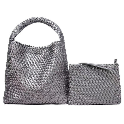 PU Woven Tote Bag / Sac Tressé PU