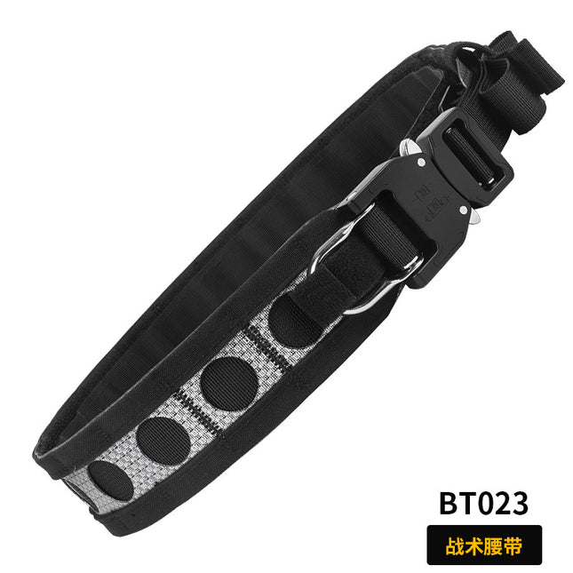 Cross-border Amazon Bison Lightweight Double-layer Belt Waist Seal Outdoor Cobra Metal Buckle Quick-release Tactical Belt