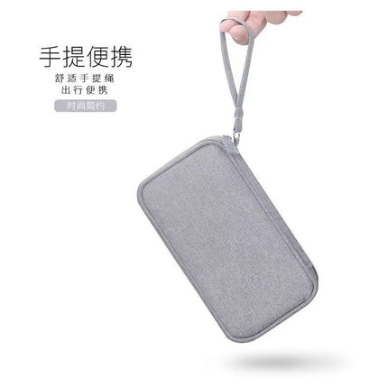 Mp3 Power Bank Protective Phone Charger Data Cable Bag Storage Pouch Travel Storage Zipper