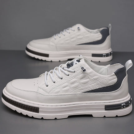 2023 new men's shoes sports casual inner height men's leather shoes small white shoes fashion trend men's shoes wholesale