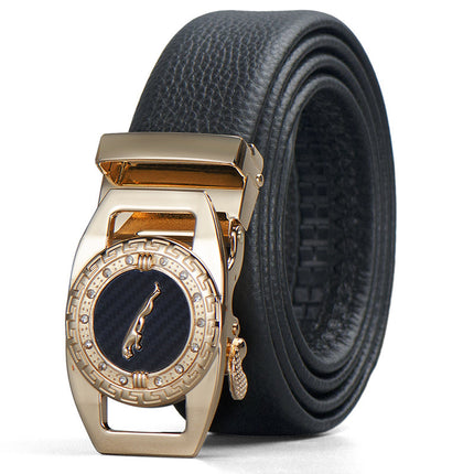Factory fast business a generation of hair belt men's suit first layer leather cross-border belt leather wholesale