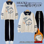 apricot black pants (fleece-lined thickening) / XS