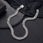 Bar Cuban chain silver 18inch(45cm)