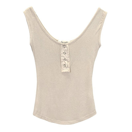 South Korea Dongdaemun Tight Slimming All-match Sexy Spice Girl Figure Irregular Curved Camisole Women's Inner Camisole
