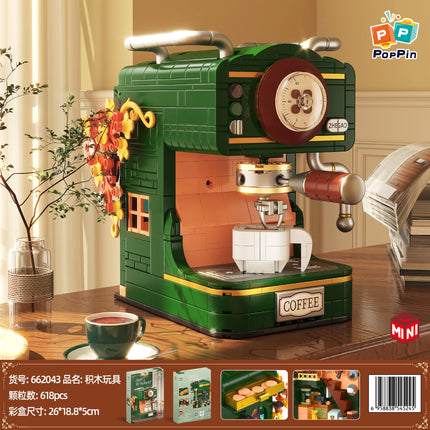 [wholesale generation] nostalgic retro telephone projector coffee machine building blocks compatible with Lego ornaments gift