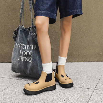 Summer Martin Rain Boots Cute Student Thick Bottom Rain Boots Women's Waterproof Shoes New Style Water Boots Short Boots Non-slip Rubber Shoes