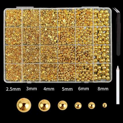 24 grid cartoon nail accessories mix cute cookies donuts candy nail accessories diy handmade material box