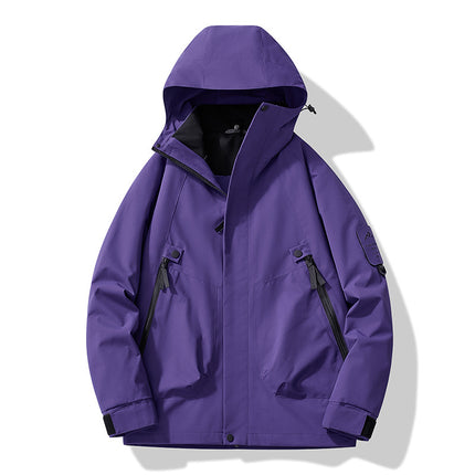 Factory Direct Sales Wholesale Spring Season Hooded Jackets, Popular Couple Outdoor Hiking Jackets 2518 Double Zipper