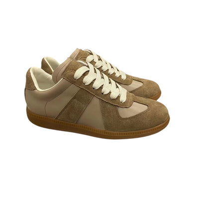 Internet Celebrity Popular Men's and Women's Couple Shoes, Versatile Trendy Shoes, Retro Sports White Shoes, Genuine Leather Moral Training Shoes, Men's Shoes