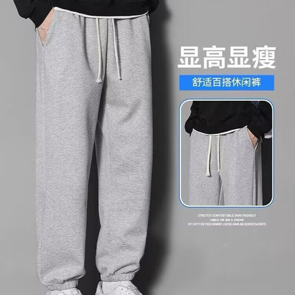 Cross-border wholesale plus size toe pants men's loose tide brand spring and summer thin trend Joker sports casual pants