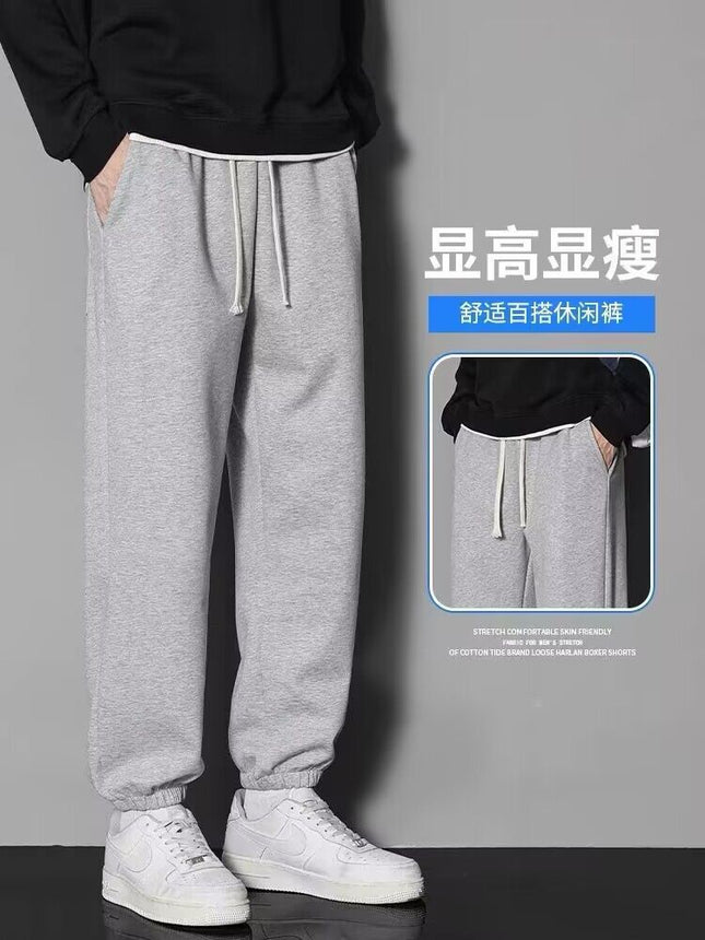Cross-border wholesale plus size toe pants men's loose tide brand spring and summer thin trend Joker sports casual pants