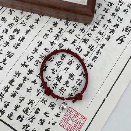 New Chinese Style Design Sense Plum Blossom Woven Bracelet for Women Chinese Style Adjustable Woven Hand Rope Gifts Hand Woven Rope