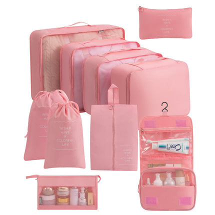 Cross-border Travel Storage Bag Ten-piece Set Business Travel Storage Bag Large Capacity Storage Bag Waterproof Travel Storage Bag