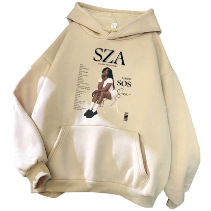 Sza Sos Album Hoodie Sza Fan Hoodie Unisex Harajuku Sweatshi