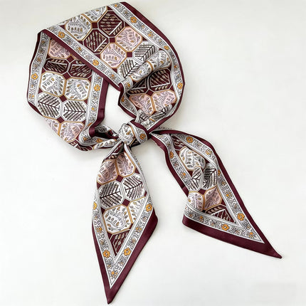 2025 New Long Scarf Korean Style Printed Temperament Scarf Summer Fashion Decorative Bangle Scarf Factory Wholesale