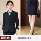 black suit skirt / S