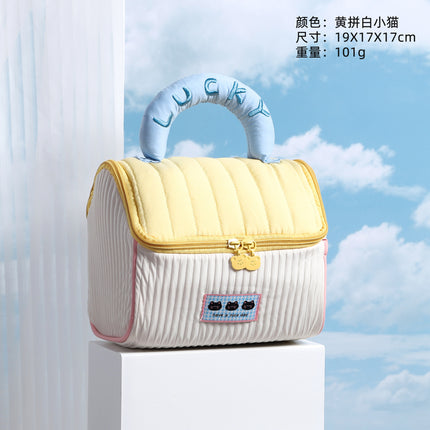 Cute Little House Souvenir Cosmetic Bag, Large Capacity, High-Value Gift Box, Baby's 100-Day Banquet, First Birthday Gift Empty Box