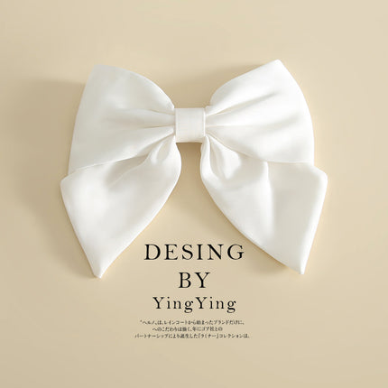 Yiwu factory new solid color large hairpin bow hair accessories hairpin bangs clip top clip headdress in stock wholesale