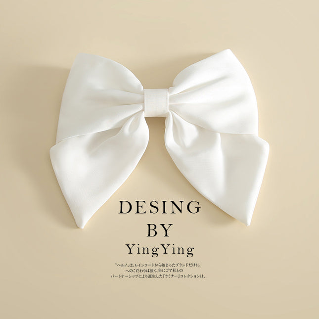 Yiwu factory new solid color large hairpin bow hair accessories hairpin bangs clip top clip headdress in stock wholesale