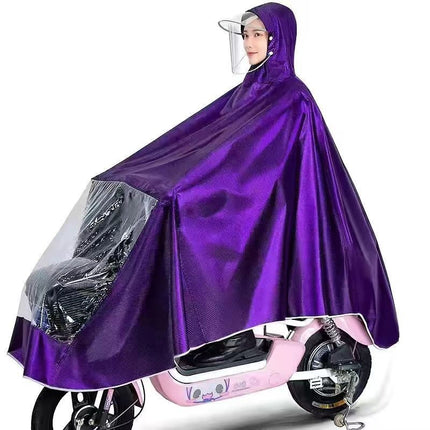 Electric car raincoat special thick long single double motorcycle poncho riding battery car conjoined raincoat wholesale