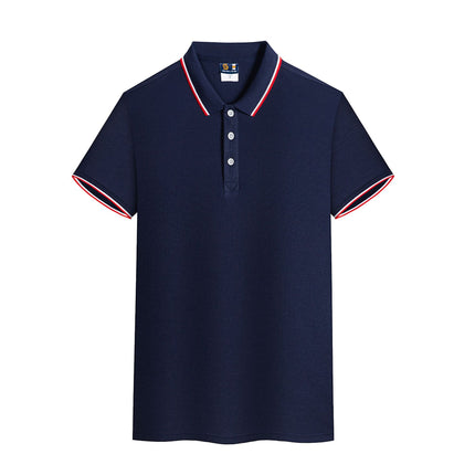 Siro-Spun Cotton Workwear Polo Shirt for Men and Women, Short-Sleeved T-Shirt, Work Uniform Polo Shirt with Logo Printing Recommended