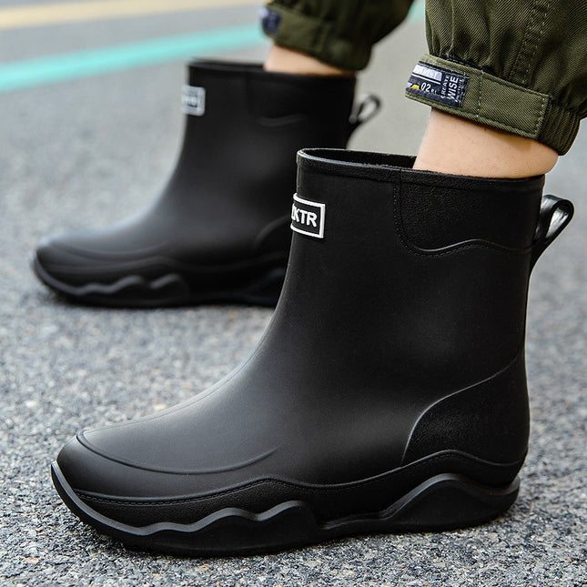 Cross-Border Rain Boots for Women 2025 German Mid-Calf Chelsea Outdoor Waterproof Work Men's Rubber Shoes Waterproof and Non-Slip