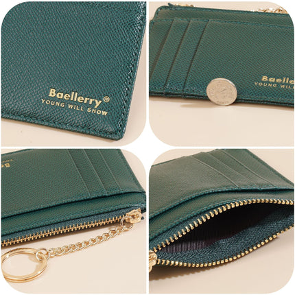 Baellerry New Women's Card Holder Id Holder Cross-Border Multi-Card Slot Card Holder Card Sleeve Thin Coin Card Holder Women
