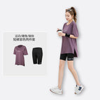 Purple Shorts Two-Piece Set / 3XL