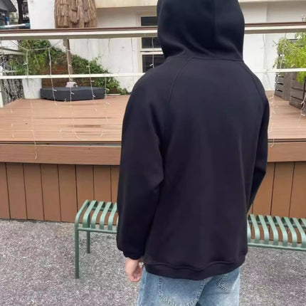 2024 American Heavy Hooded Sweater Men's Autumn Fashion Brand Casual Couple Hoodie High Street All-match Loose Jacket