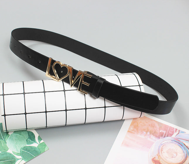 ins style belt thin with skirt decoration Denim belt letter belt (narrow belt) 2022 New
