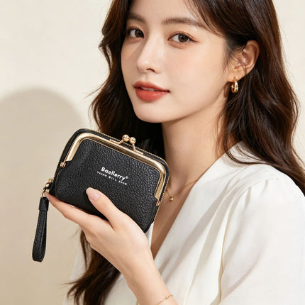 Baellerry New Women's Coin Purse Japanese Style Lychee Pattern Zipper Organ Mini Small Bag Wholesale Card Holder