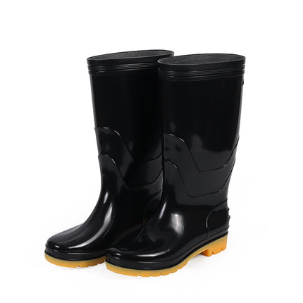 Free Shipping High Barrel Rain Boots Men's Labor Protection Shoes Warm Mesh Water Shoes Long Barrel Water Boots Site Wear-resistant Rain Boots Non-slip Rubber Shoes
