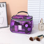 Transparent apple bag with label-purple