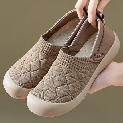 Shoes for Women Summer New Style Old Beijing Cloth Shoes Lightweight Flat Shoes Soft Sole Comfortable Versatile Mother's Shoes