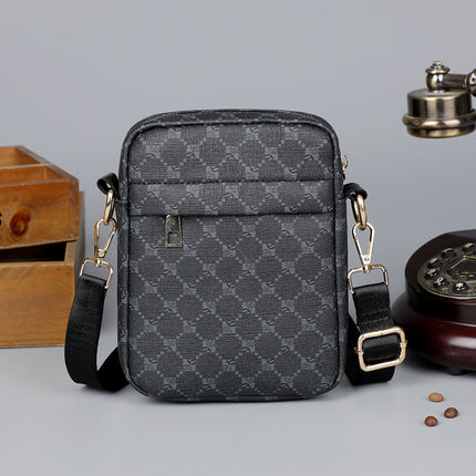 Cross-border Trendy Men's Small Satchel Portable Mini Printed Casual Shoulder Bag Lightweight Storage Bag Outgoing Crossbody Bag