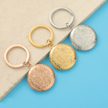 316L Mirror Stainless Steel Various Style Photo Box Pendant DIY Open Photo Photo Frame Pendant Keychain