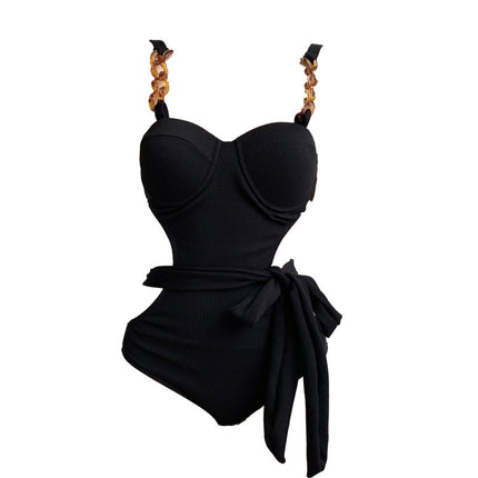 Hot Girls Sexy Swimsuit Women's 2025 New High-end Slim Belly Covering Internet Popular Style Seaside Vacation Hot Spring Swimsuit