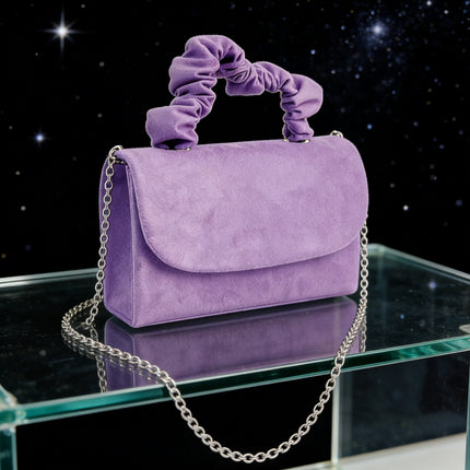 2025 Niche Cross-Border Velvet Bag, Elegant Mini Hair Tie Handbag, Elegant and Versatile One-Shoulder Cross-Body Bag