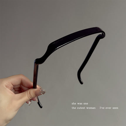 2023 New Women's Summer Headband for Washing Face, High Crown Square Sunglasses Headband Hair Accessory