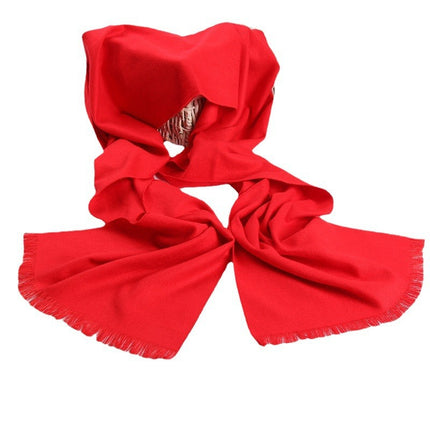 Custom annual celebration red scarf shawl autumn and winter cashmere Chinese red scarf gift scarf custom logo