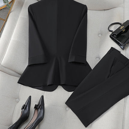 Cross-Border High-End Professional Suit Set for Women, Jewelry Store Elegant Slim-Fit Suit, Formal Attire, Front Desk Manager Work Uniform
