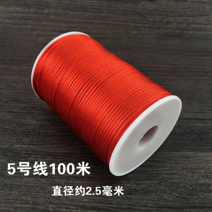 Red braided line diy jewelry accessories Chinese tie line red rope hand rope necklace hand braided material strands