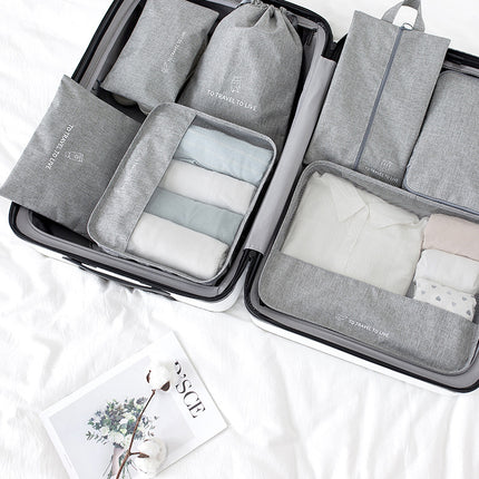 Travel Storage Bag Cationic Seven-Piece Clothing Storage Set Large Capacity Portable Storage Bag Clothes