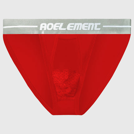 Gunshot Separate Underwear Vein Men's Briefs Breathable U-Convex Sperm Ice Silk Scrotum Curvose Shorts Head