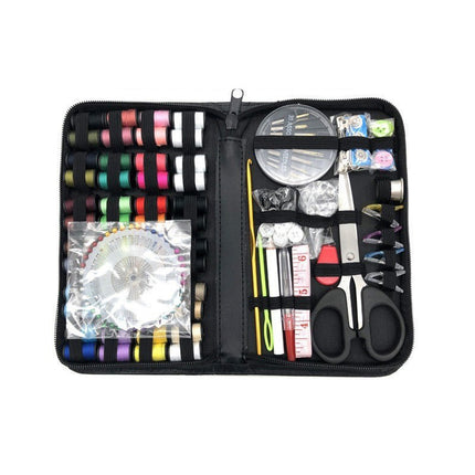 172 Pieces Needle and Thread Set Tape Scissors Home Travel Needle Box Set Sewing Kit Thread Box Combination Set