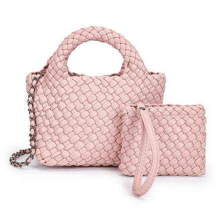 PU Woven Pillow Mini Bag / Mini Sac Oreiller PU Tressé