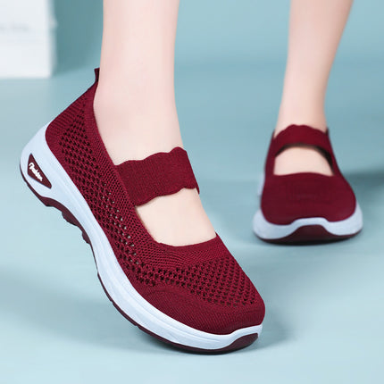 Shoes for Women, New Summer Breathable Casual Shoes, Hollow Soft-Soled Clogs, Outer Wear, Old Beijing Cloth Shoes for Women