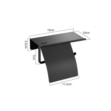 Stainless Steel Paper Towel Holder Without Punching Bathroom Toilet Paper Shelf Storage Rack Toilet Paper Towel Box Roll Paper Holder